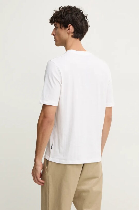 Îmbrăcăminte Sisley tricou din bumbac 3I1XS1044 alb