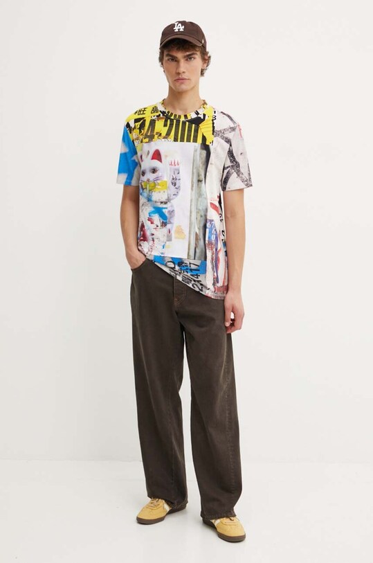 Хлопковая футболка Desigual ASAF 24WMTK13 бежевый AW24