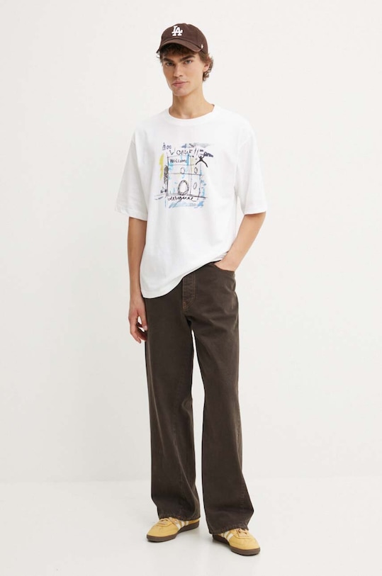 Бавовняна футболка Desigual KAI 24WMTK28 білий AW24