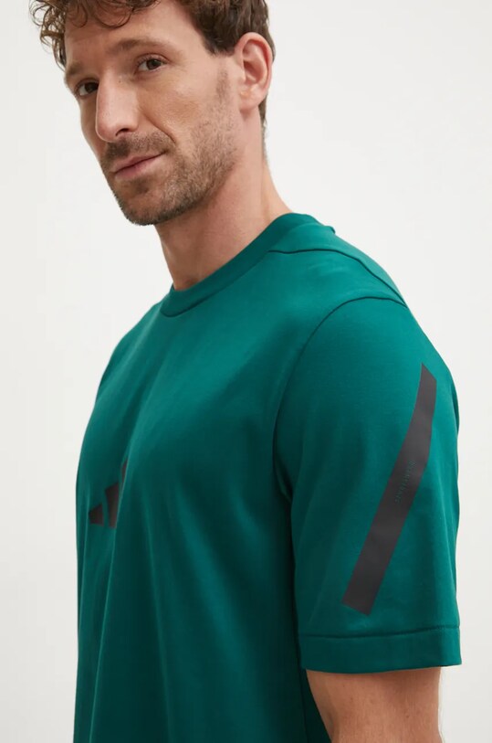 adidas tricou din bumbac Z.N.E. verde JF6544