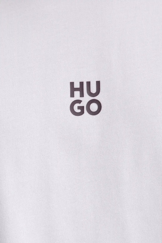 Βαμβακερό μπλουζάκι HUGO 50521269 μωβ