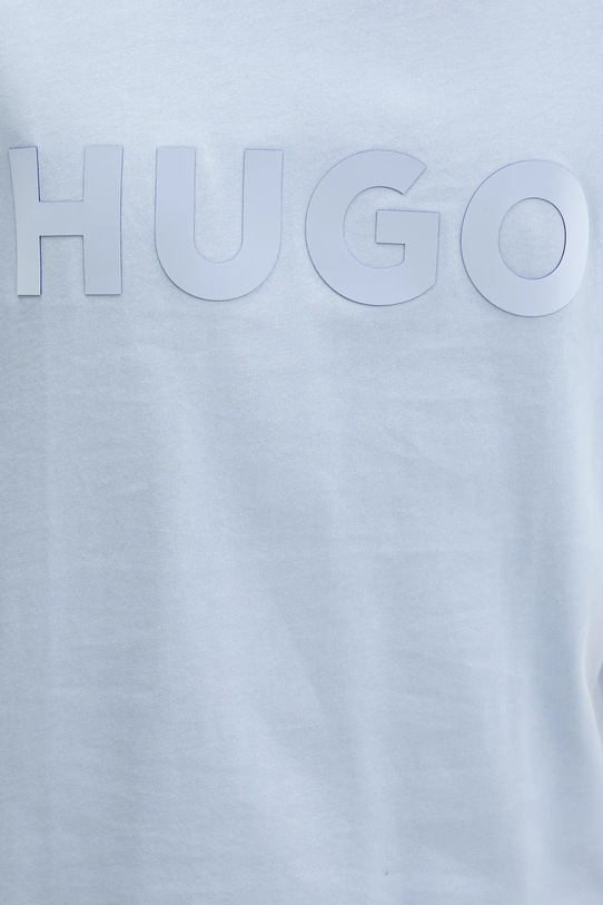 Βαμβακερό μπλουζάκι HUGO Bashinah 50525765 μπλε