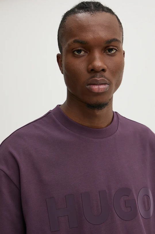 HUGO tricou din bumbac violet 50525765
