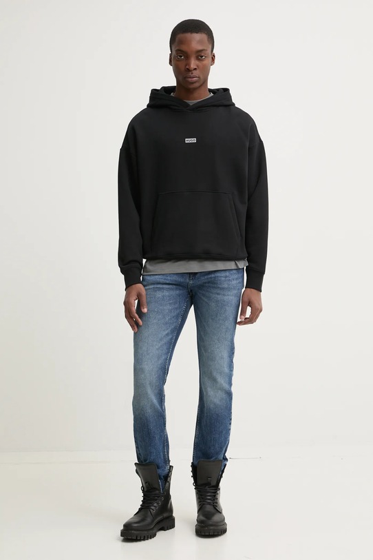 Бавовняна футболка HUGO 50525765 сірий AW25