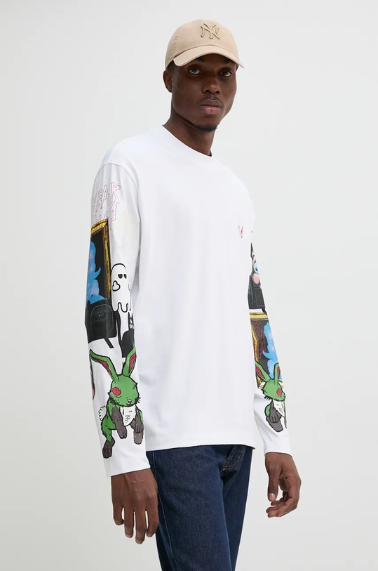 Îmbrăcăminte HUGO longsleeve din bumbac 50527799 alb