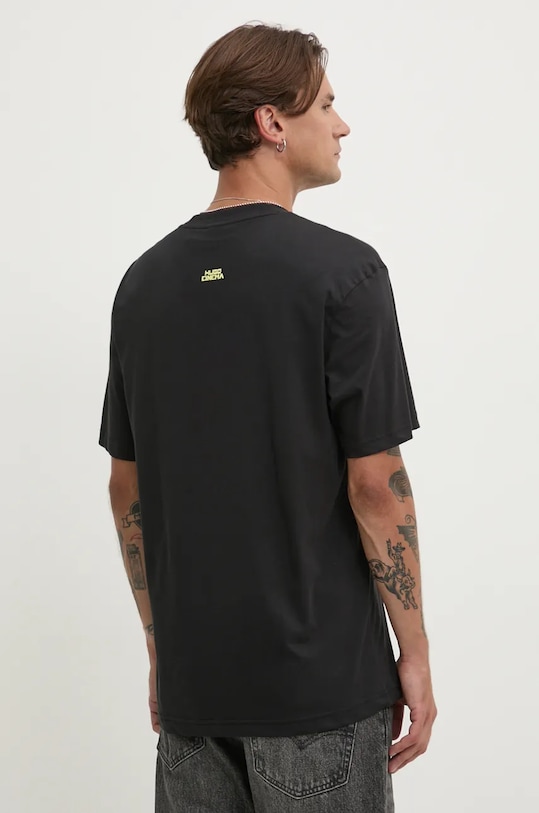 Oblečení Bavlněné tričko HUGO 50530203 černá