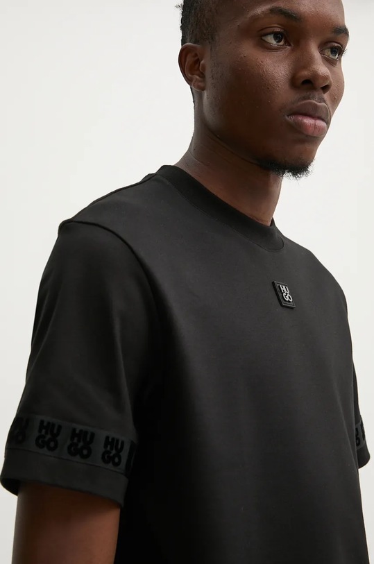 HUGO tricou din bumbac negru 50521438