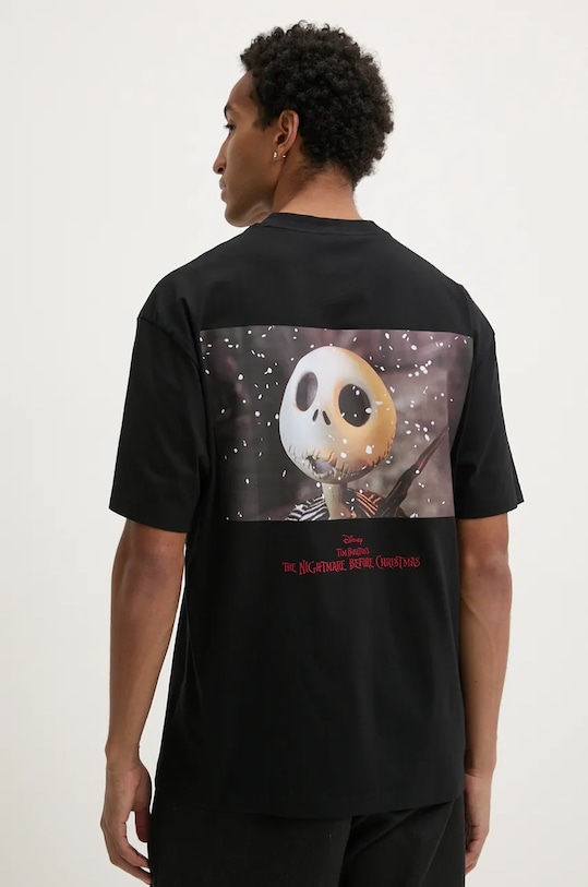 Oblečení Bavlněné tričko HUGO 50528428 černá