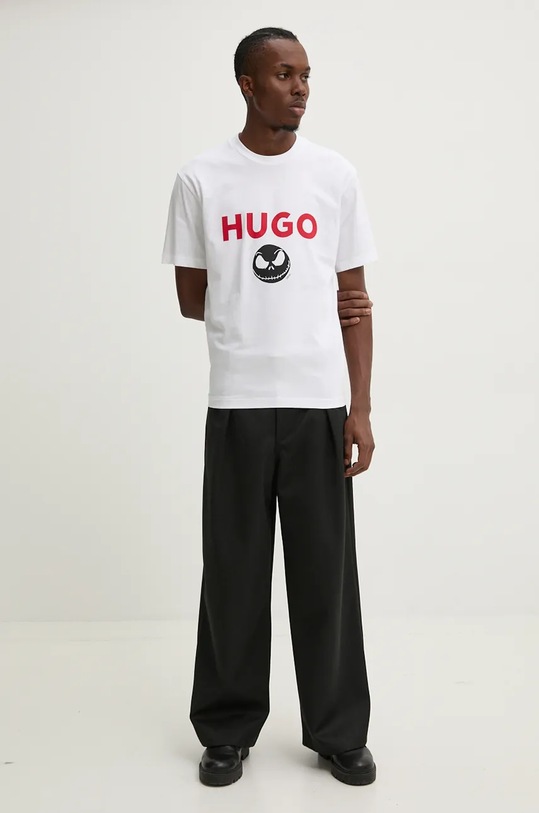 HUGO tricou din bumbac 50537986 alb AW24