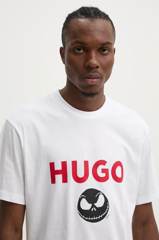 HUGO tricou din bumbac alb 50537986
