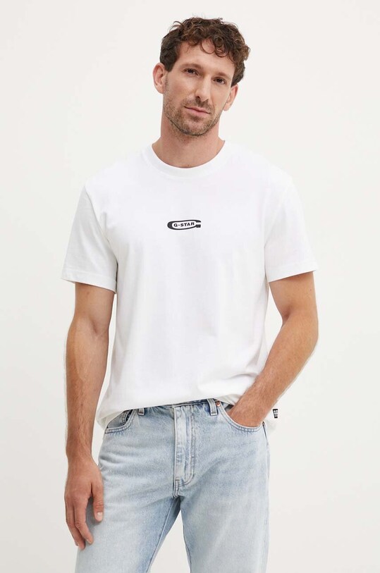 Îmbrăcăminte G-Star tricou din bumbac D25093.C784 alb