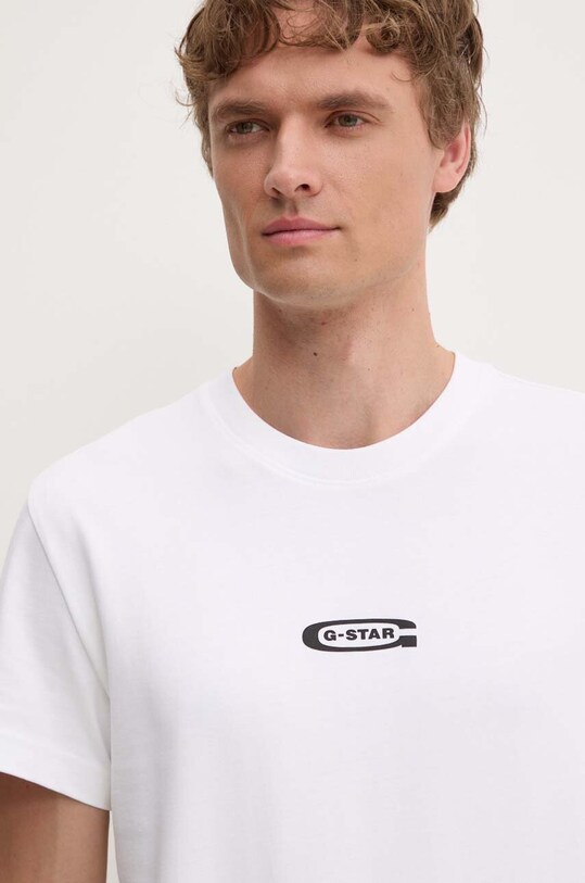 Pamučna majica G-Star Raw bijela D25093.C784