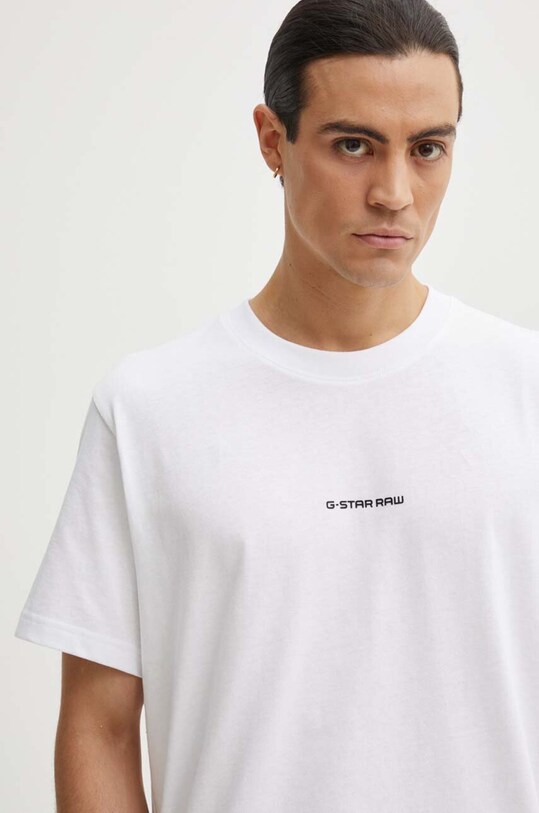 G-Star tricou din bumbac alb D25677.C336