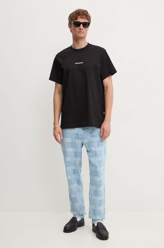 Bavlnené tričko G-Star D25677.C336 čierna AW24