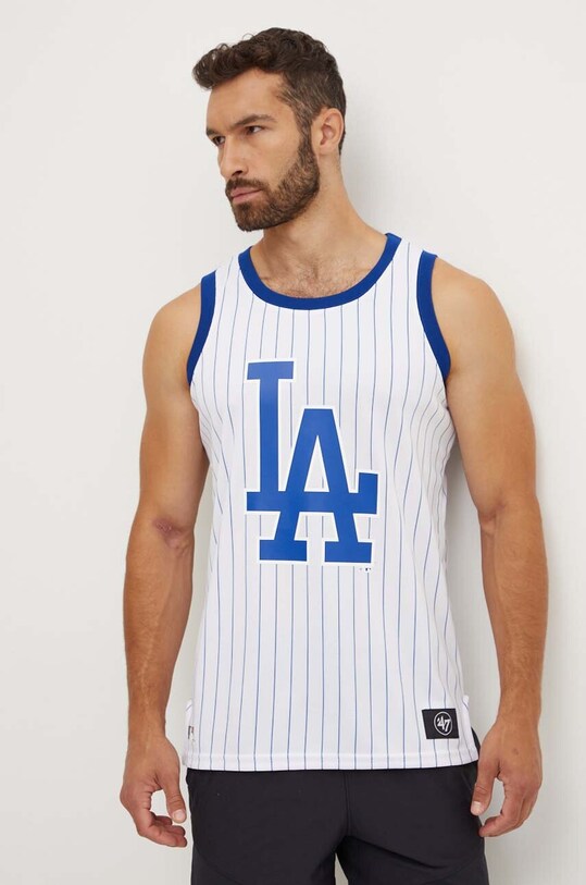 47 brand tricou Los Angeles Dodgers alb B12PMMUHP591813WW
