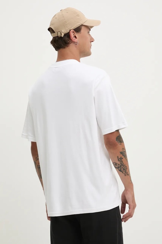 Oblečenie Bavlnené tričko Desigual ARKANSAS 24WMTK40 biela