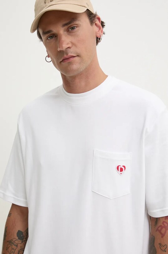 Бавовняна футболка Desigual ARKANSAS білий 24WMTK40