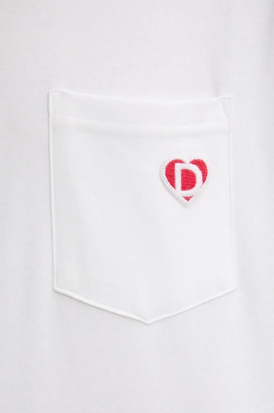 Bavlnené tričko Desigual ARKANSAS 24WMTK40 biela