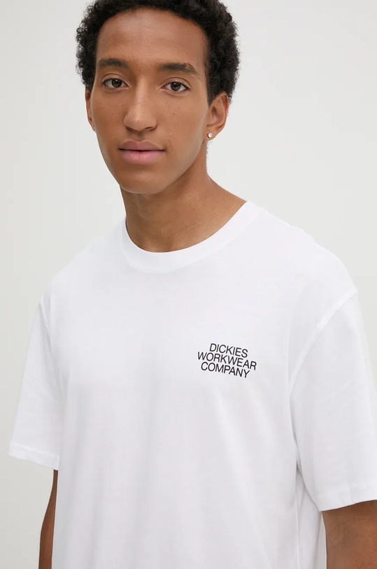 Bavlněné tričko Dickies INDUSTRIAL bílá DK0A863B