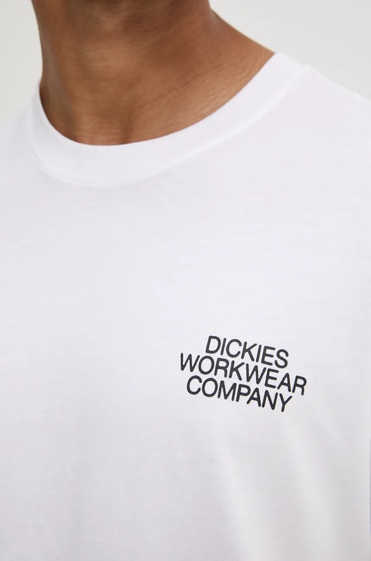 Bavlněné tričko Dickies INDUSTRIAL DK0A863B bílá