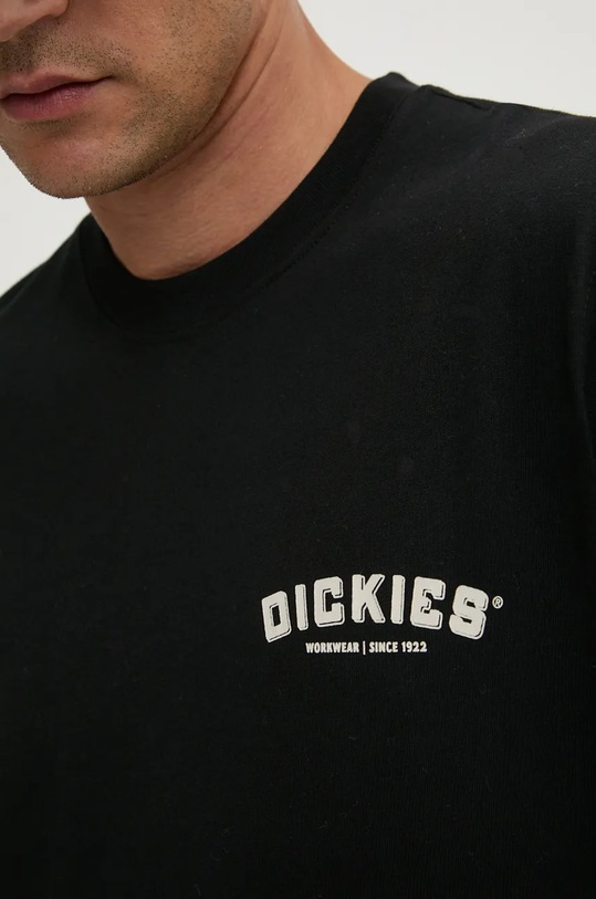 Bavlněné tričko Dickies BUILDER DK0A85SY černá