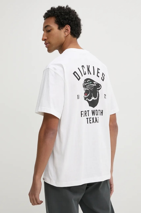 Pamučna majica Dickies PANTHER print bež DK0A4Z4I