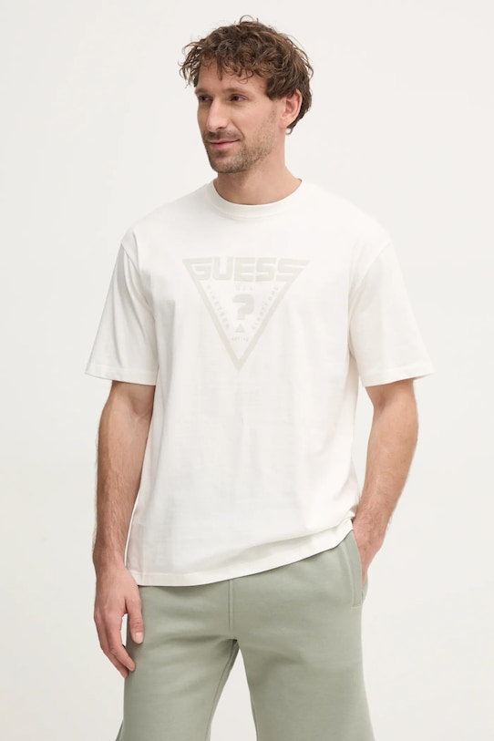 Tričko Guess AZHA relaxed béžová Z4BI02.I3Z14