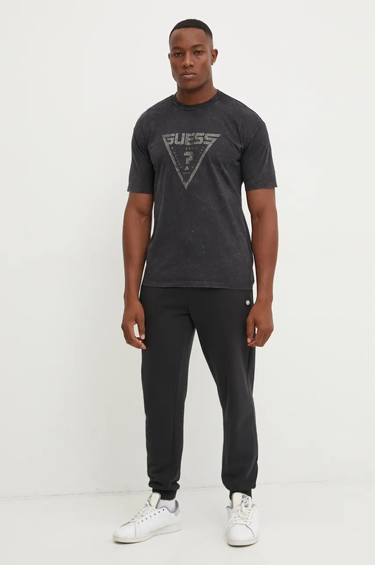 Bavlněné tričko Guess ALIOTH Z4BI05.K8FQ4 černá AW24