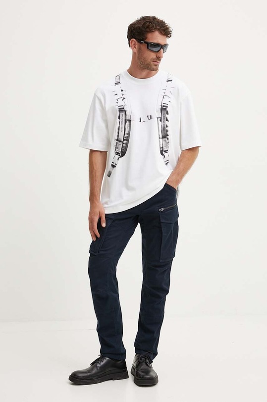G-Star t-shirt bawełniany D25077.C784 biały AW24