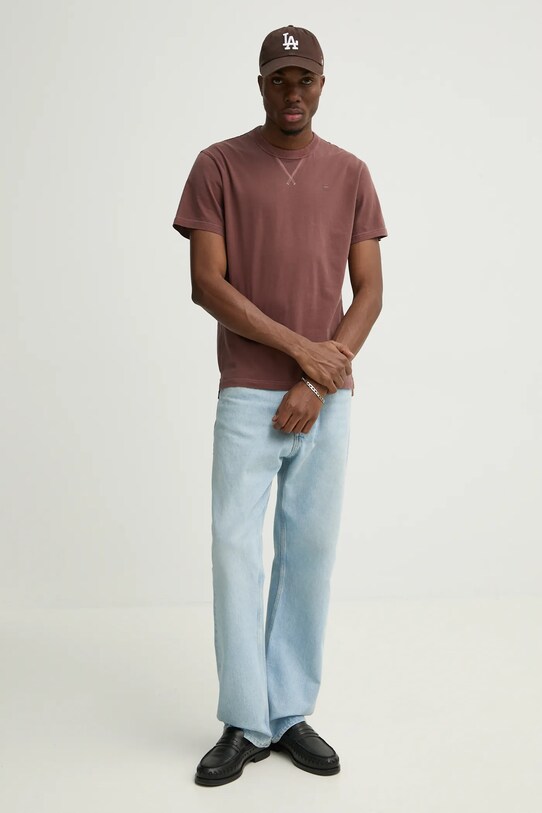 G-Star tricou din bumbac D24449.2653 portocaliu AW25