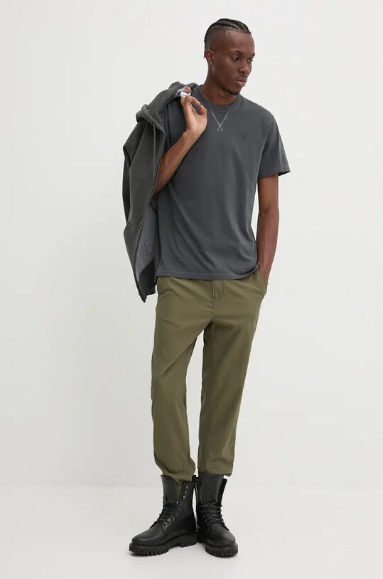 G-Star tricou din bumbac D24449.2653 gri AW25