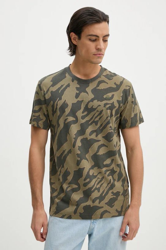 Bavlnené tričko G-Star regular zelená D25082.C334