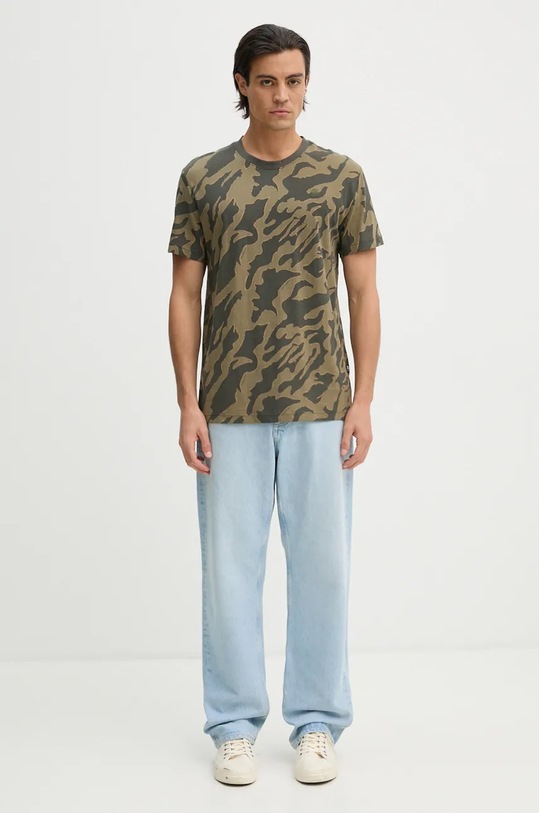 Bavlnené tričko G-Star D25082.C334 zelená AW24