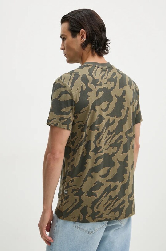 Oblečenie Bavlnené tričko G-Star D25082.C334 zelená