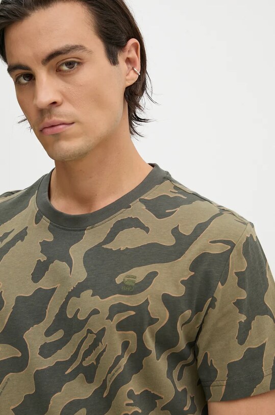 G-Star tricou din bumbac verde D25082.C334