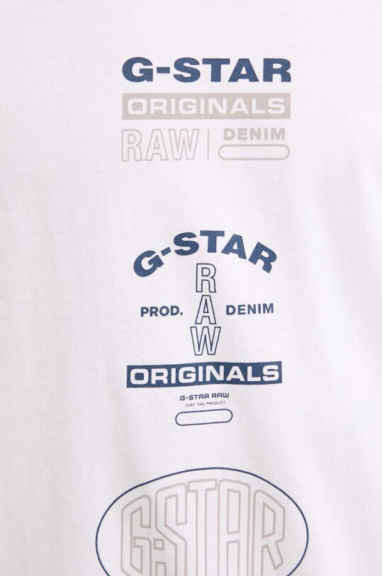 Памучна тениска G-Star Raw D25083.C506 бял