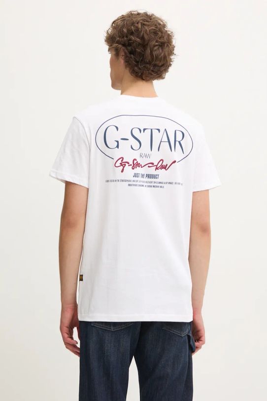 Îmbrăcăminte G-Star Raw tricou D25087.C506 alb