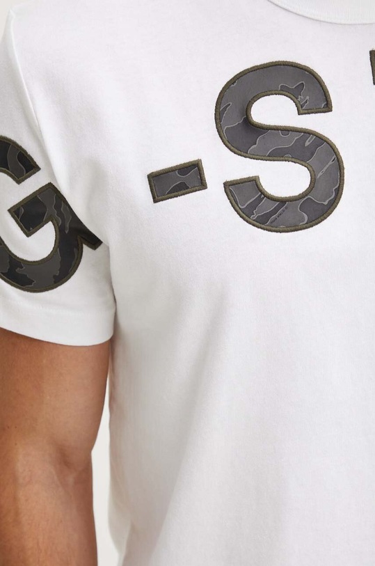 G-Star t-shirt bawełniany D25533.C336 biały