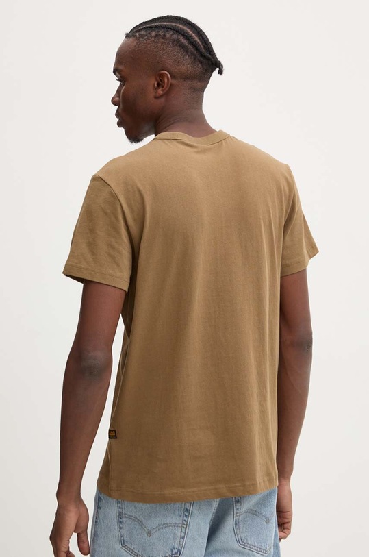 Odzież G-Star t-shirt bawełniany D25533.C336 brązowy