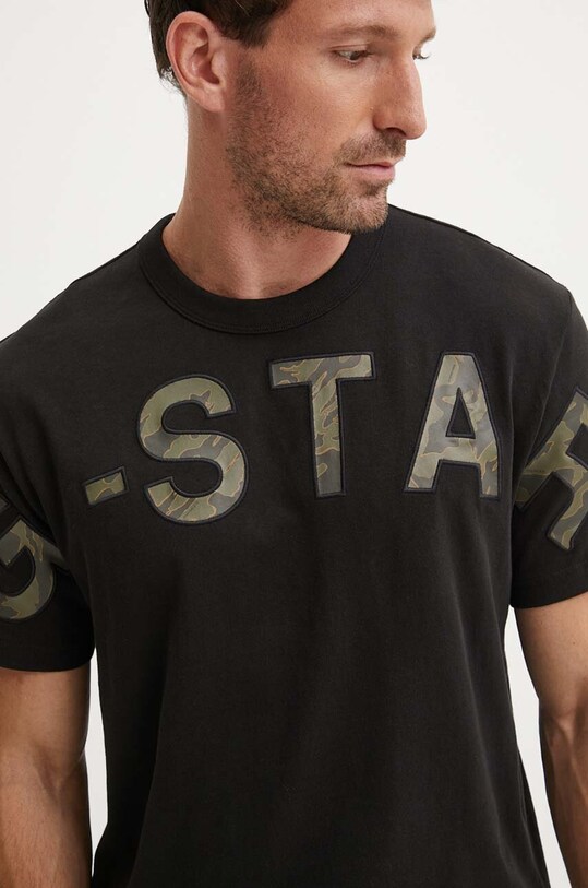 G-Star t-shirt bawełniany czarny D25533.C336