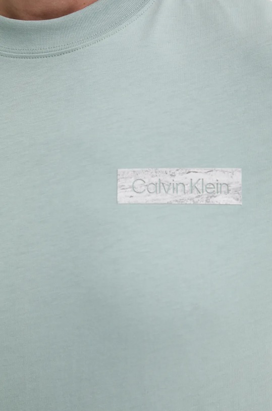 Calvin Klein tricou din bumbac K10K113594 turcoaz
