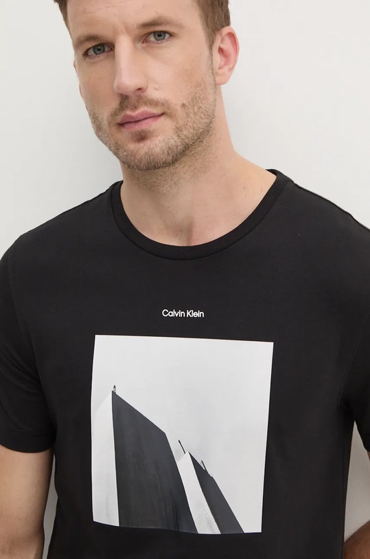 Calvin Klein tricou din bumbac negru K10K113597