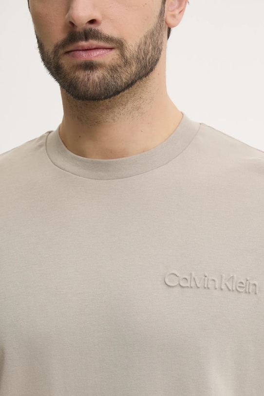 Pamučna majica Calvin Klein K10K113737 bež