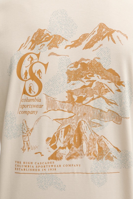 Columbia t-shirt CSC Heritage 2090871 beżowy