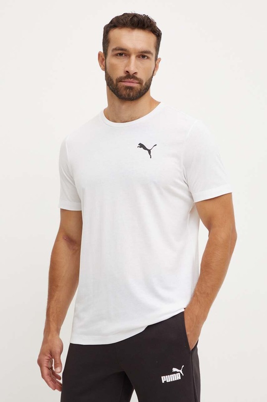 Puma tricou print alb 586726
