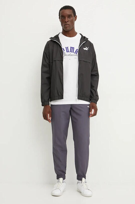 Puma tricou din bumbac 628009 alb AW24