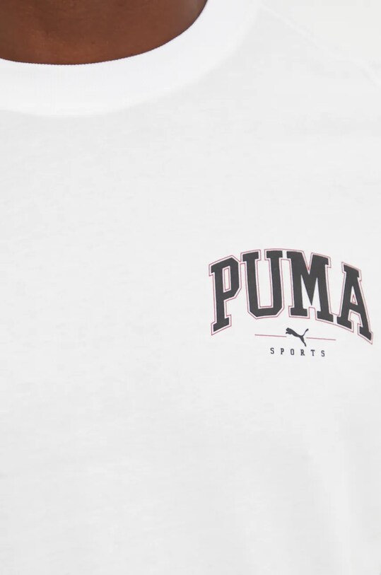 Puma tricou din bumbac 681792 alb