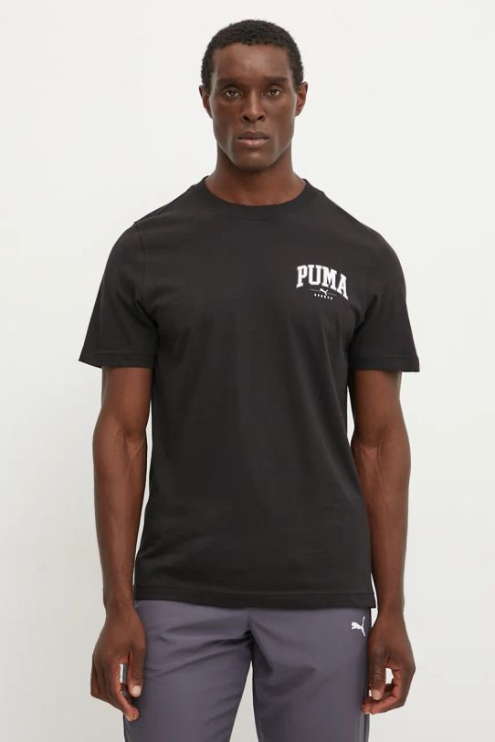 Puma t-shirt bawełniany czarny 681792