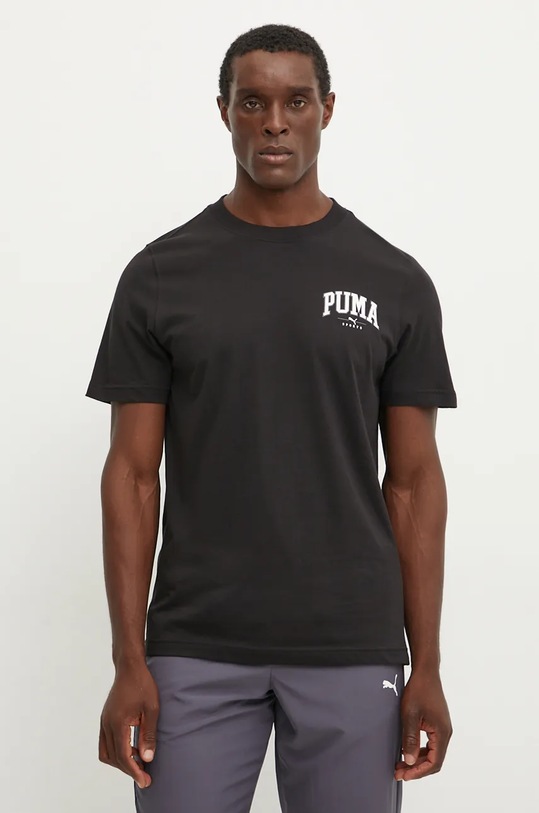 Bavlnené tričko Puma čierna 681792