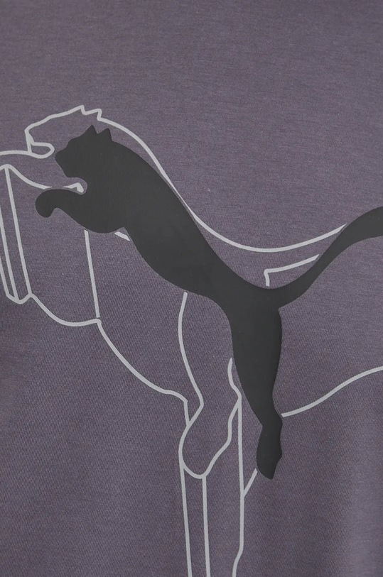 Βαμβακερό μπλουζάκι Puma 682858. γκρί